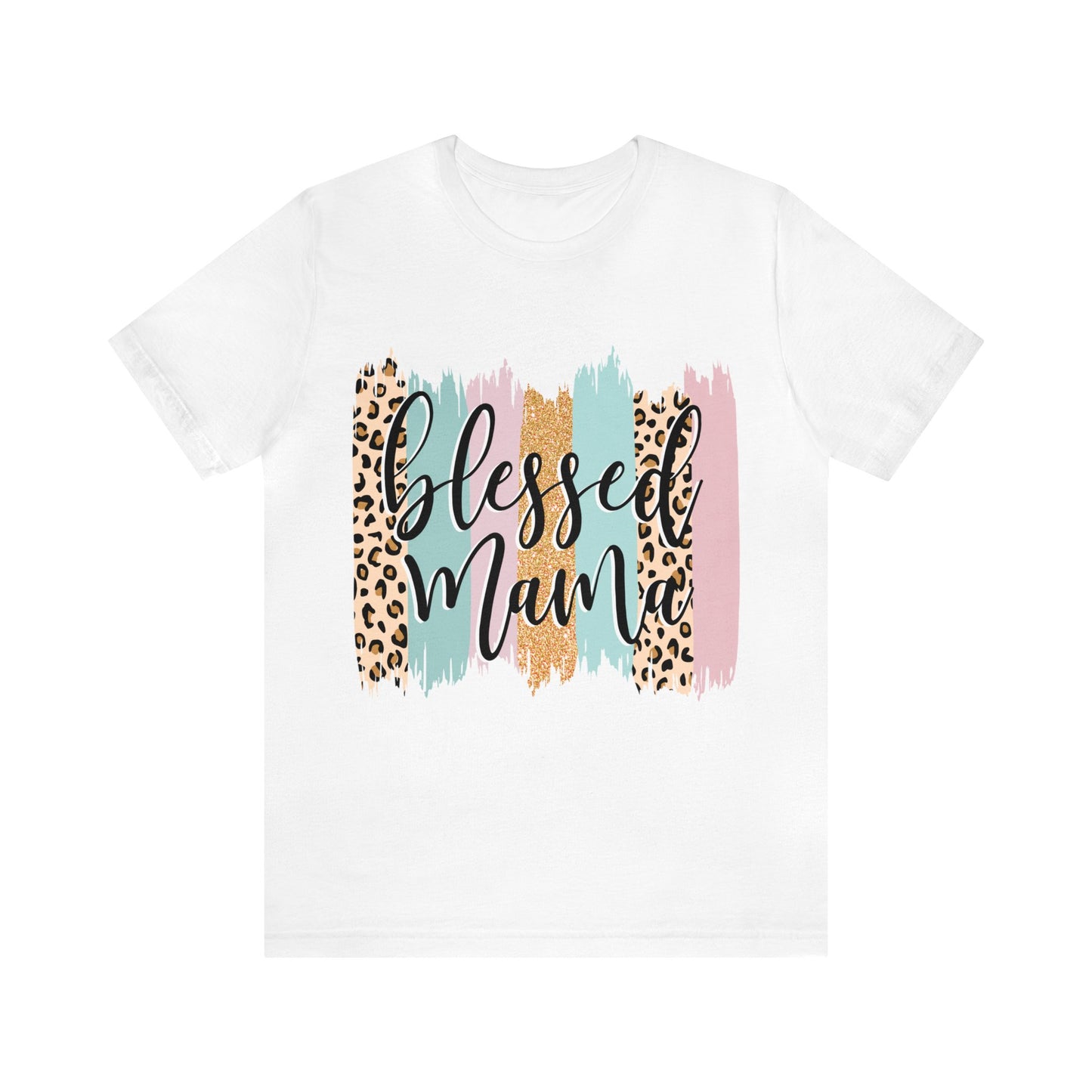 Blessed Mama Leopard short sleeve tshirt