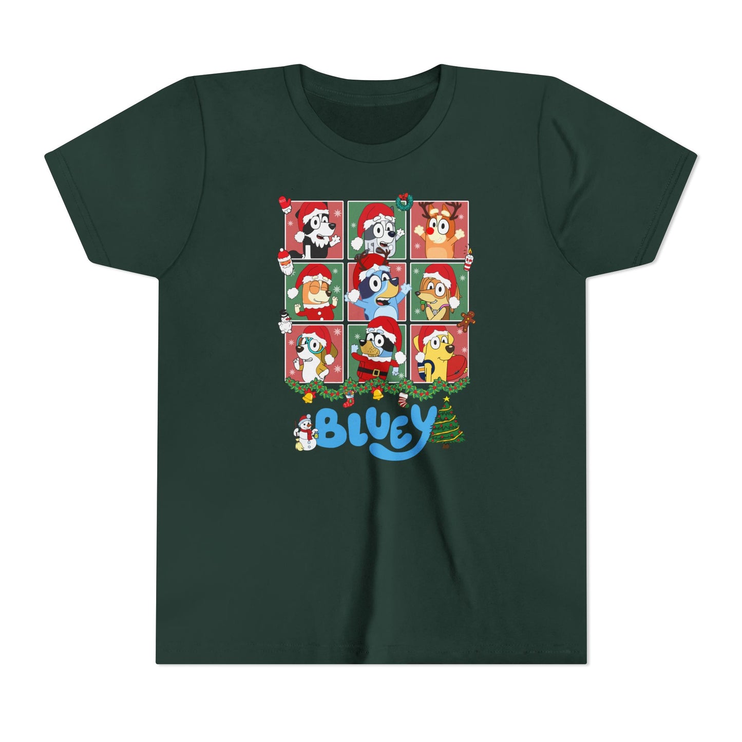 Christmas Polaroids Youth Short Sleeve Tee