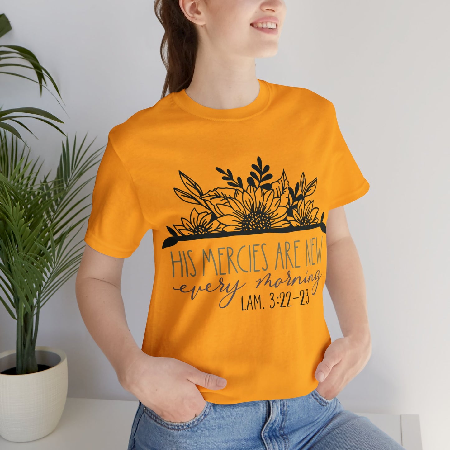 His Mercies are New Every Morning Short Sleeve Tshirt