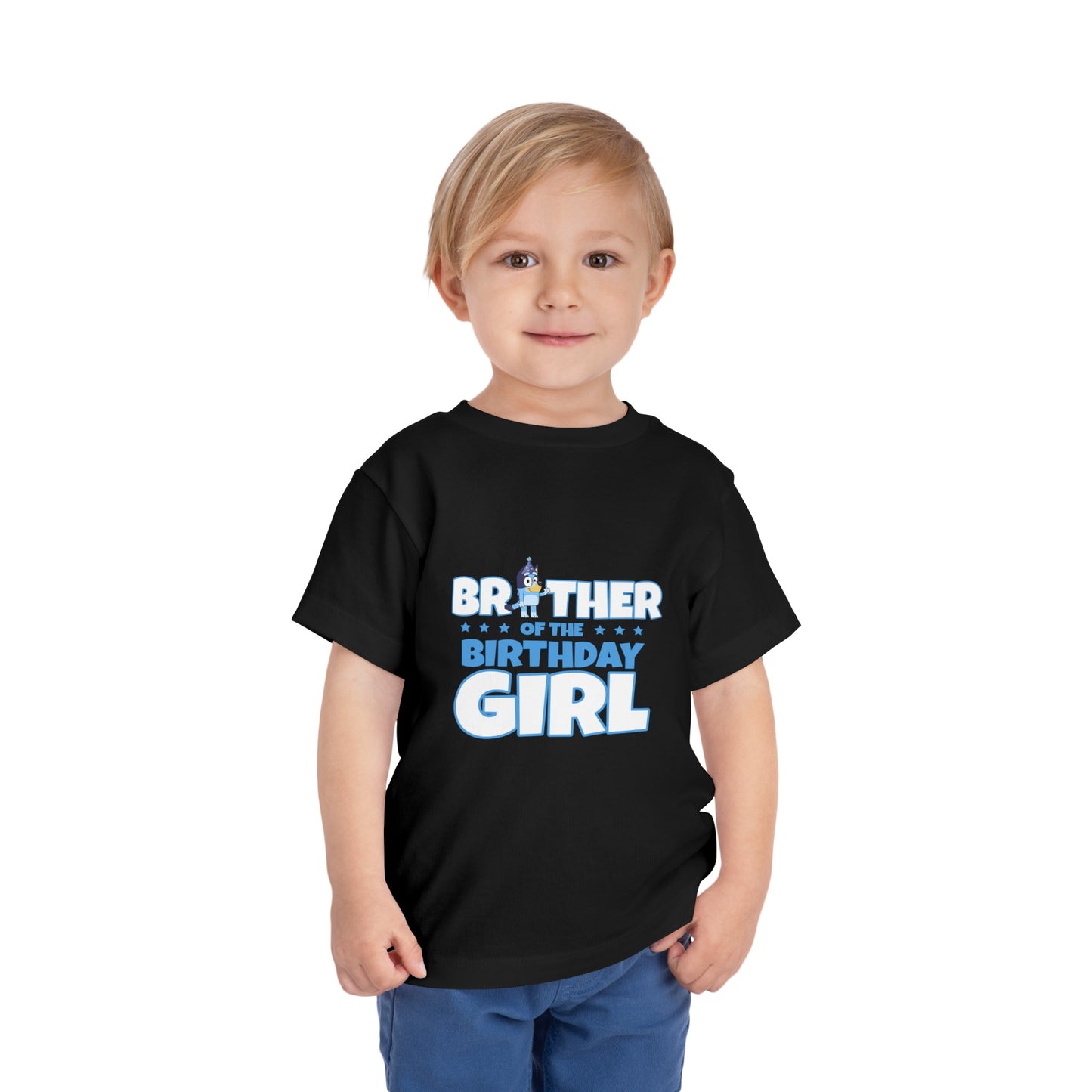 Brother of the Birthday Girl Toddler Short Sleeve Tee