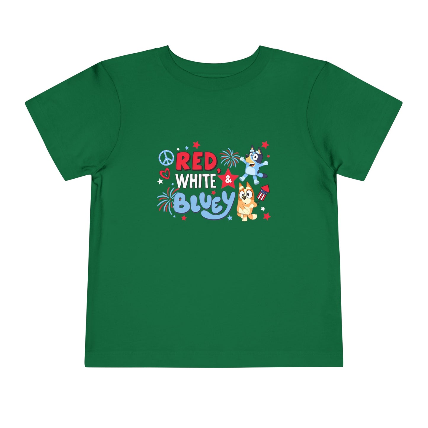 Red, White & Bluey Toddler Short Sleeve Tee