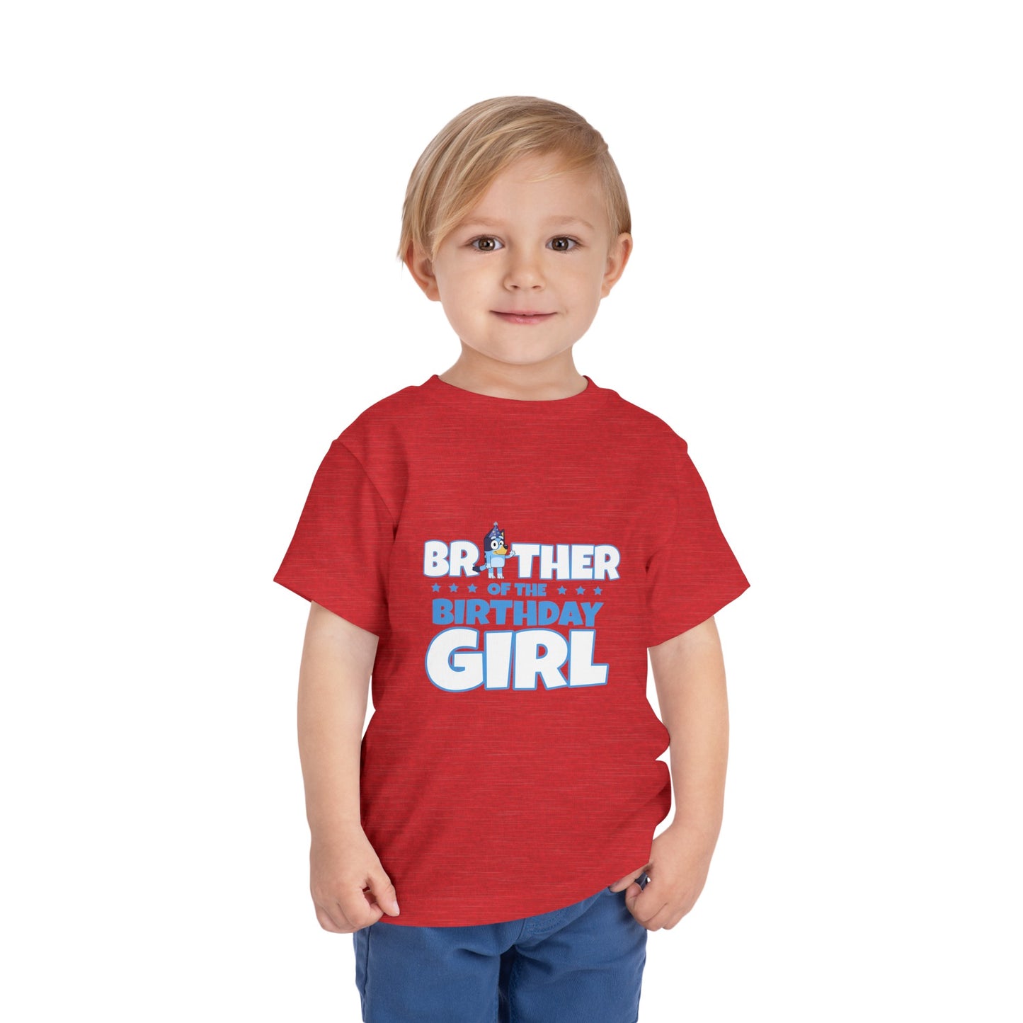 Brother of the Birthday Girl Toddler Short Sleeve Tee