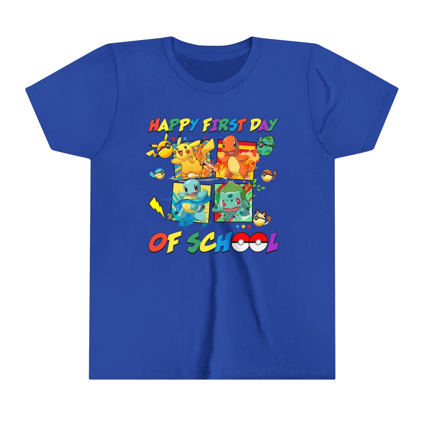 Happy First Day of School Youth Short Sleeve Tee