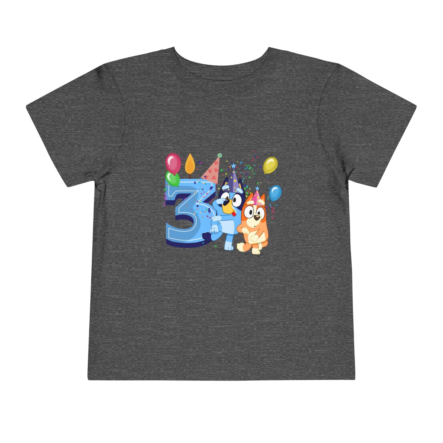 3rd Birthday Toddler Short Sleeve Tee