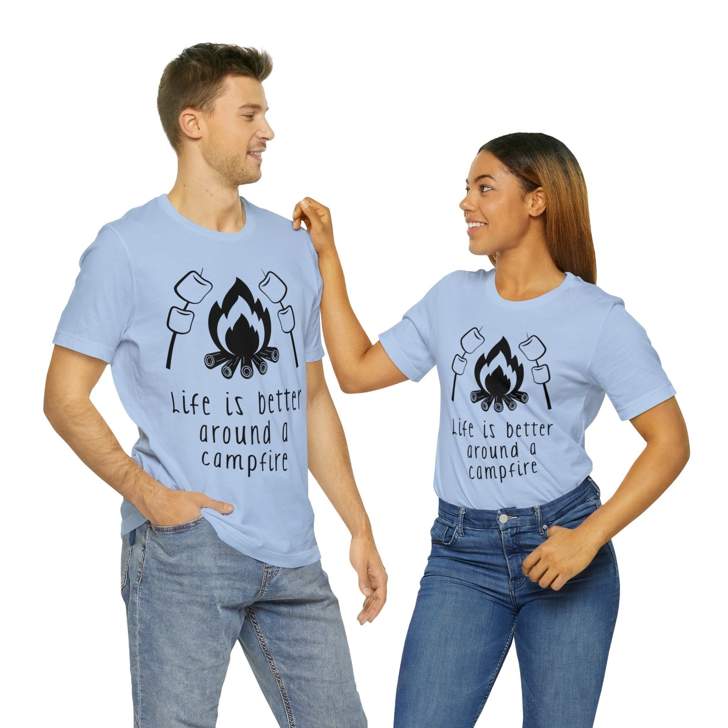 Life is Better around a Campfire Short Sleeve Tshirt