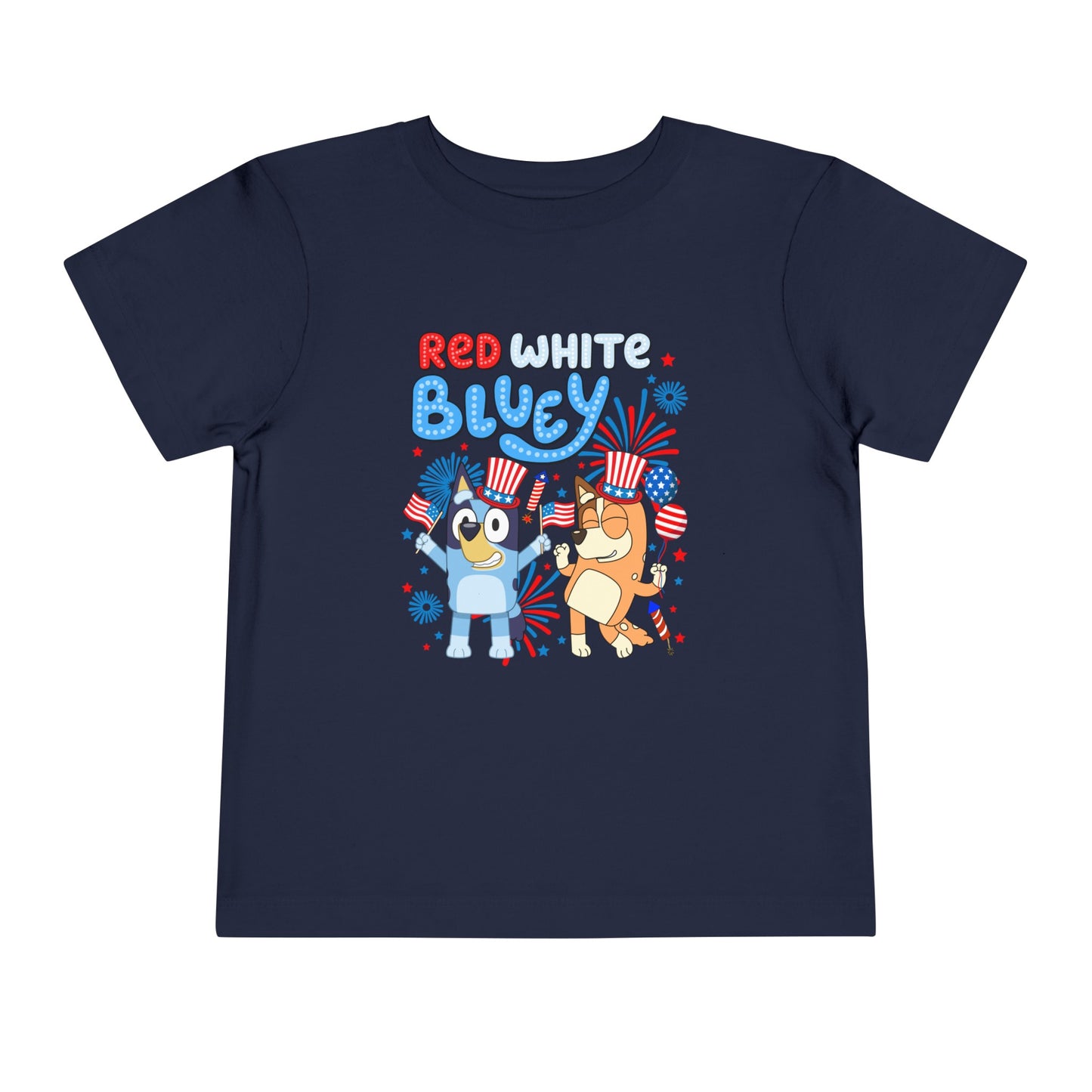 Red, White & Bluey Toddler Short Sleeve Tee