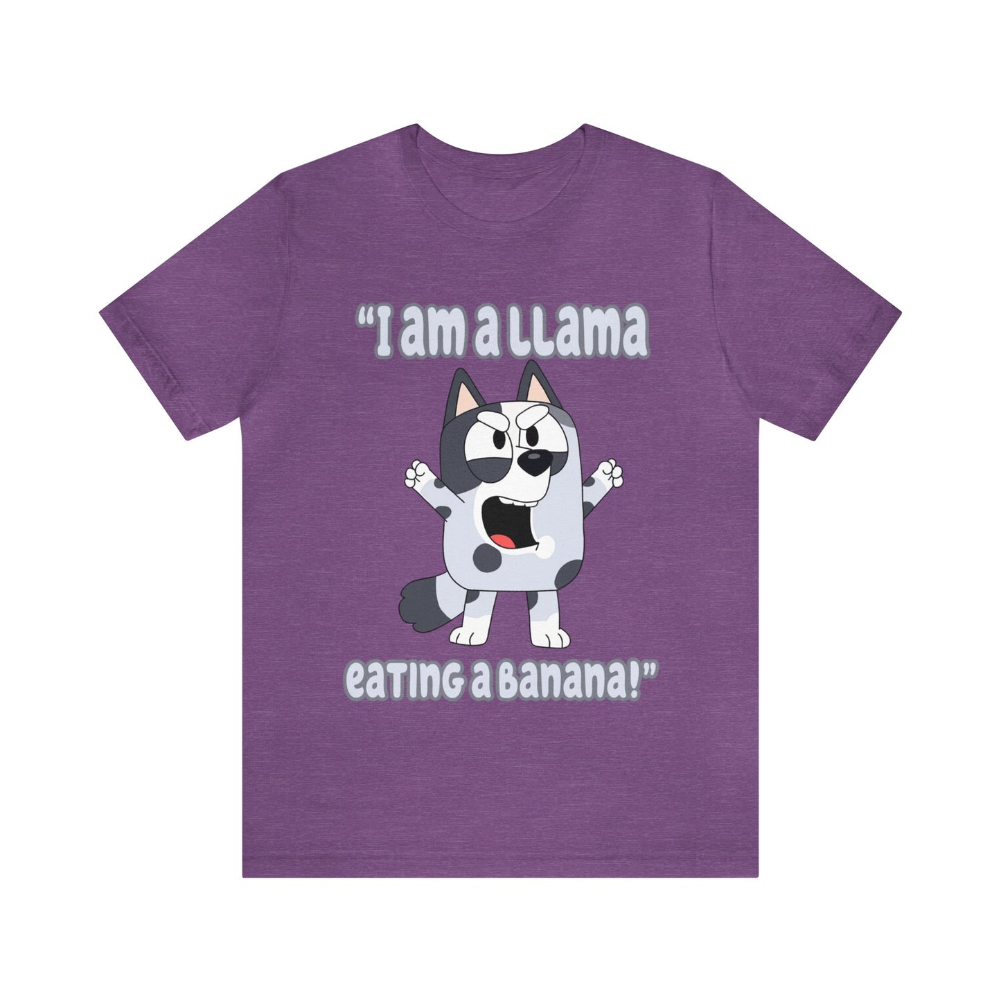 I am a llama eating a banana Short Sleeve Tshirt