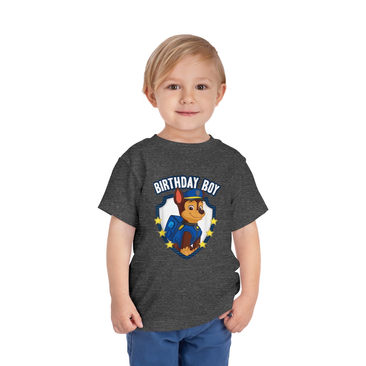 Paw Patrol Chase Birthday Boy Toddler Short Sleeve Tee