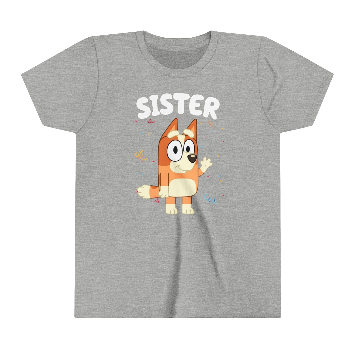 Sister Bluey Birthday youth short sleeve Tshirt