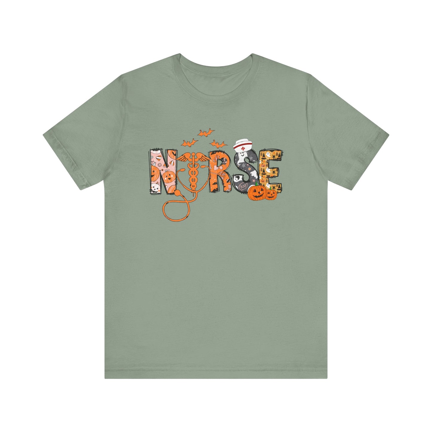 Nurse Halloween Jersey Short Sleeve Tee