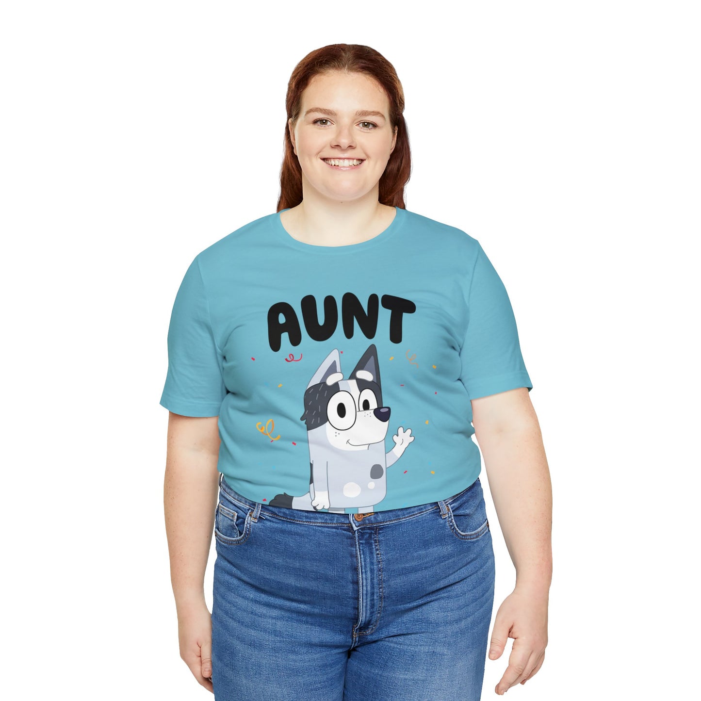 Aunt Bluey Birthday short sleeve Tshirt