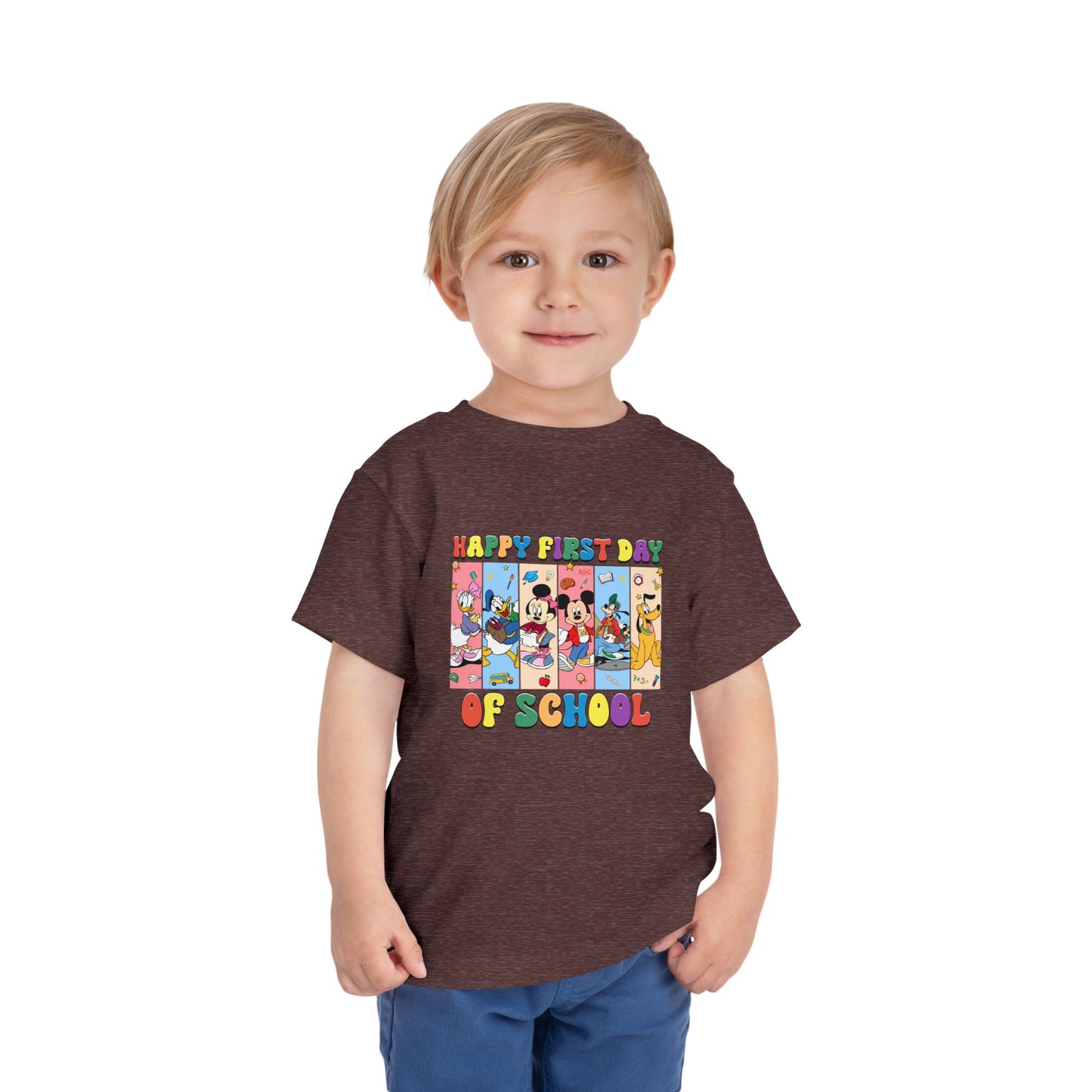 Happy First Day of School Toddler Short Sleeve Tee
