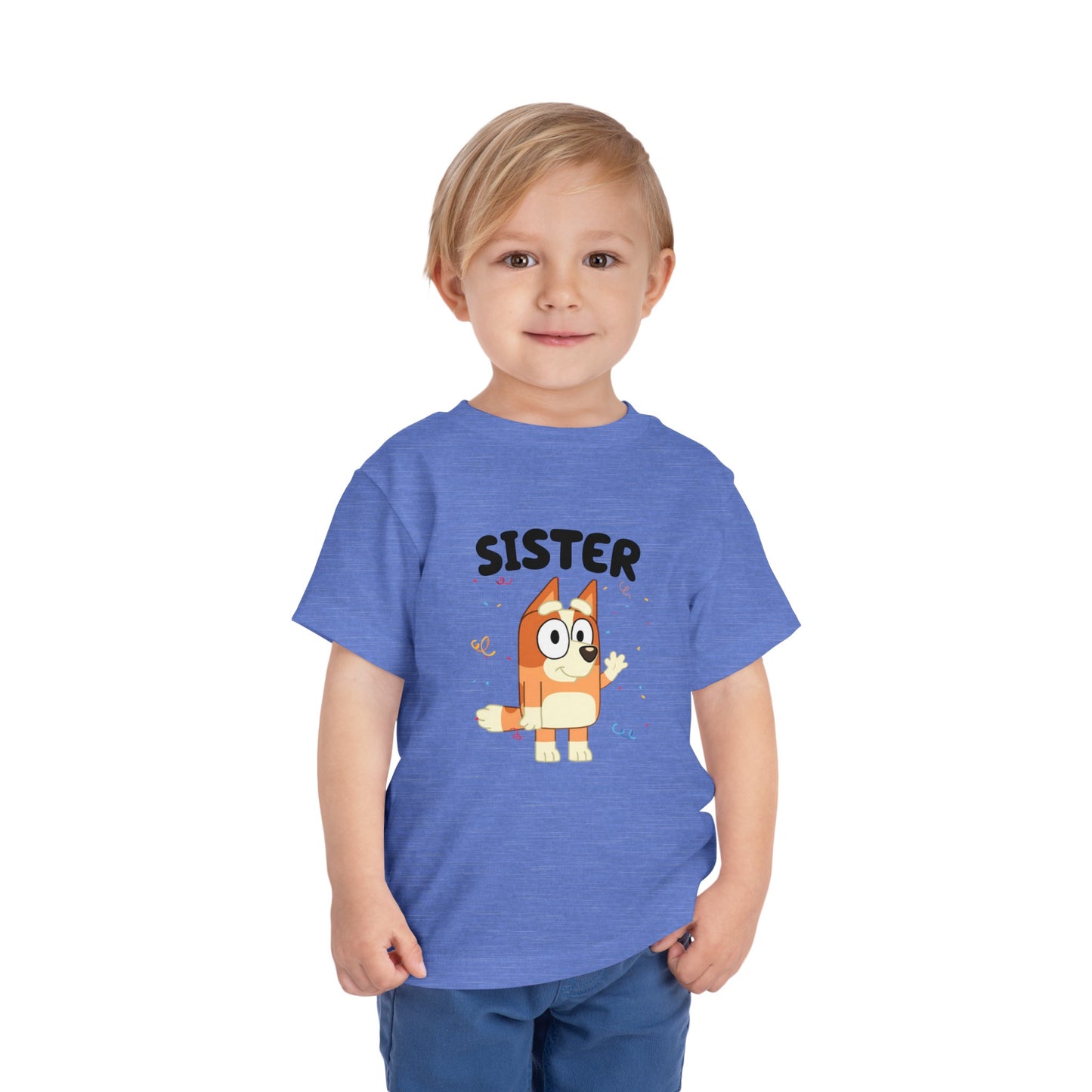 Sister Birthday Toddler Short Sleeve Tee