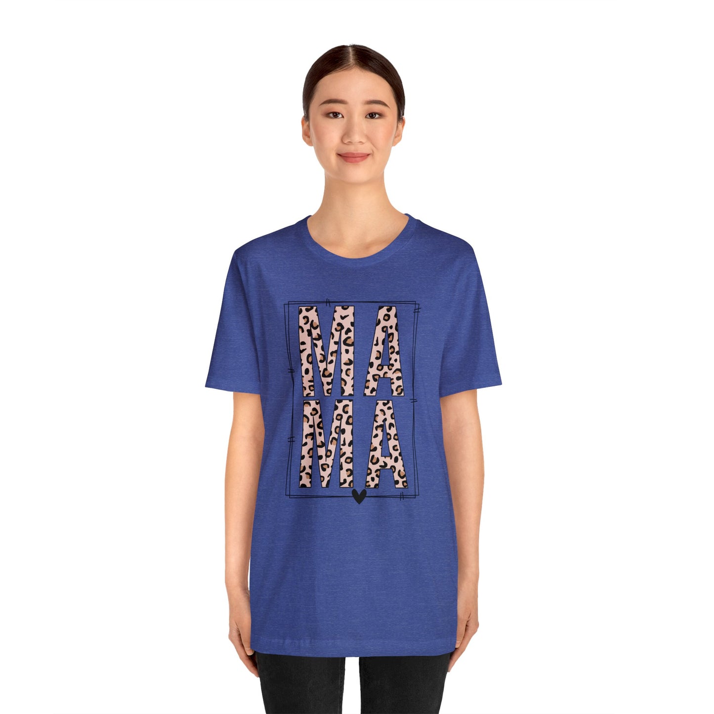 MAMA Leopard print short sleeve tshirt