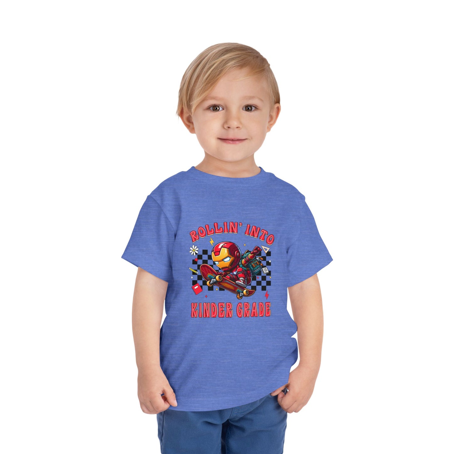 IRON MAN - Rollin' Into Kinder Grade Toddler Short Sleeve Tee