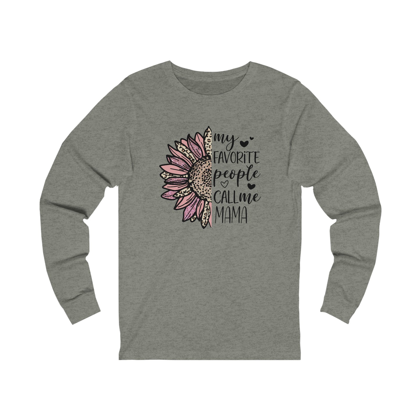 My Favorite People Call Me Mama Sunflower long sleeve tshirt