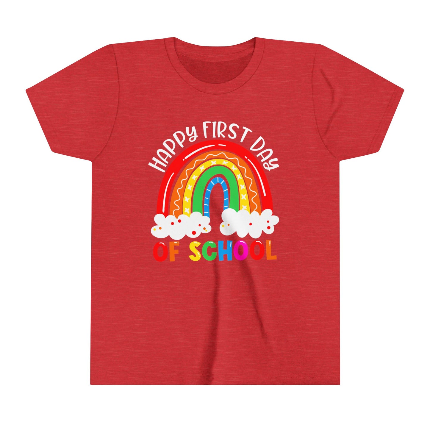 Happy First Day of School Youth Short Sleeve Tee