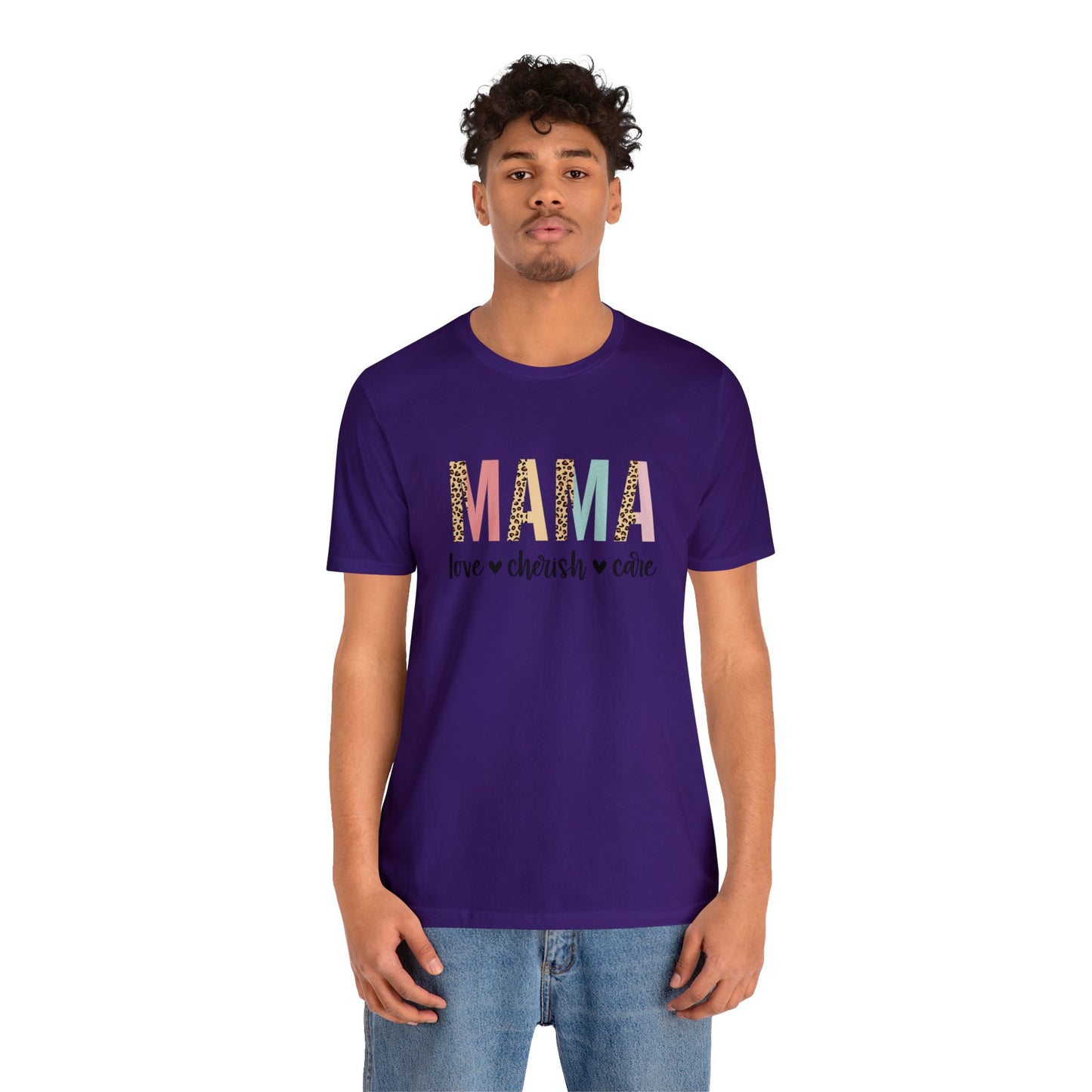 MAMA Leopard print short sleeve tshirt