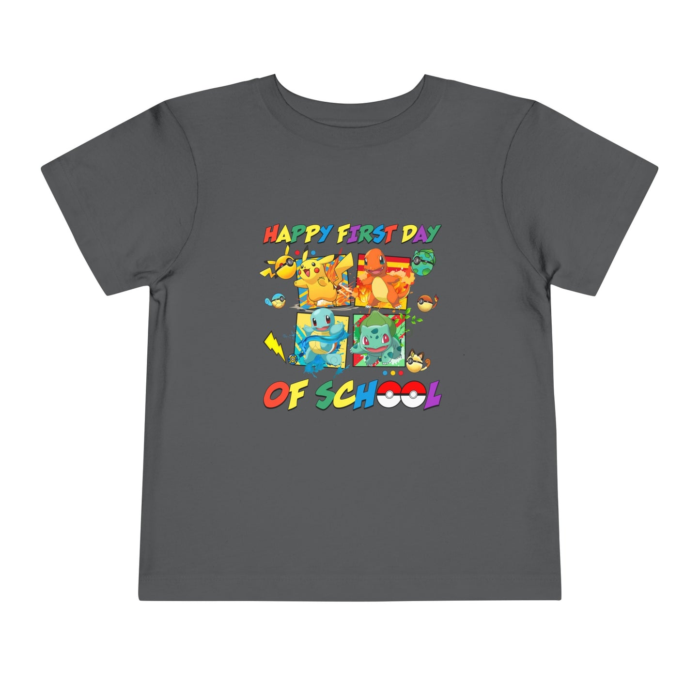 Happy First Day of School Toddler Short Sleeve Tee