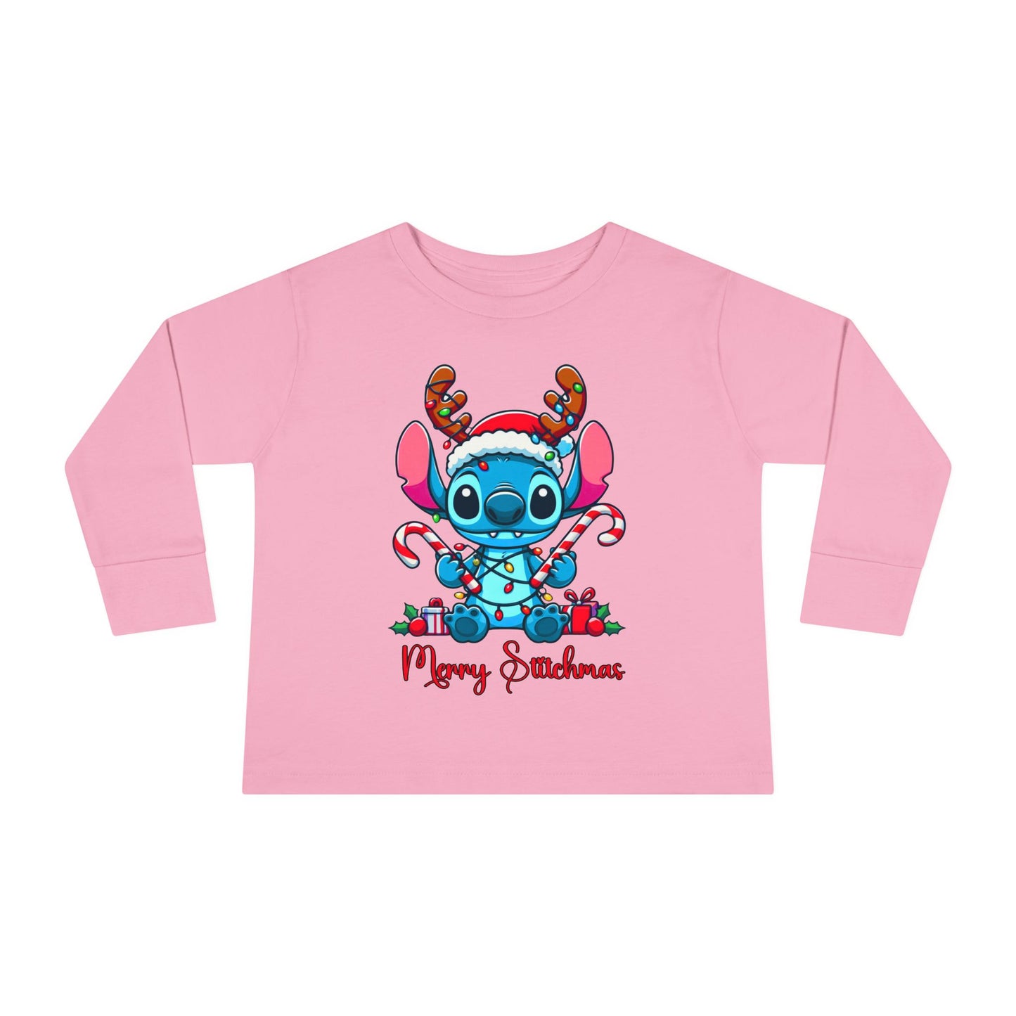 Merry Stitchmas Toddler Long Sleeve Tee