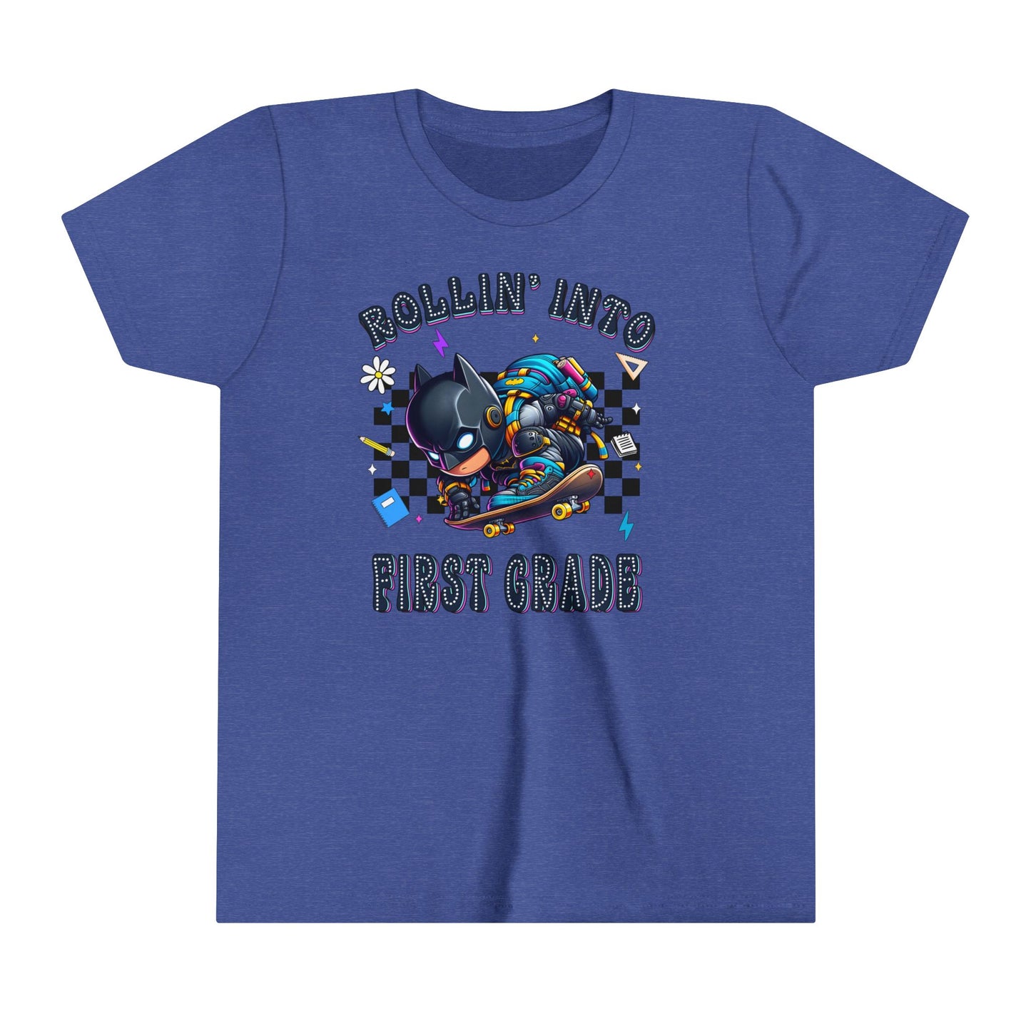BATMAN - Rollin' Into 1st Grade Youth Short Sleeve Tee