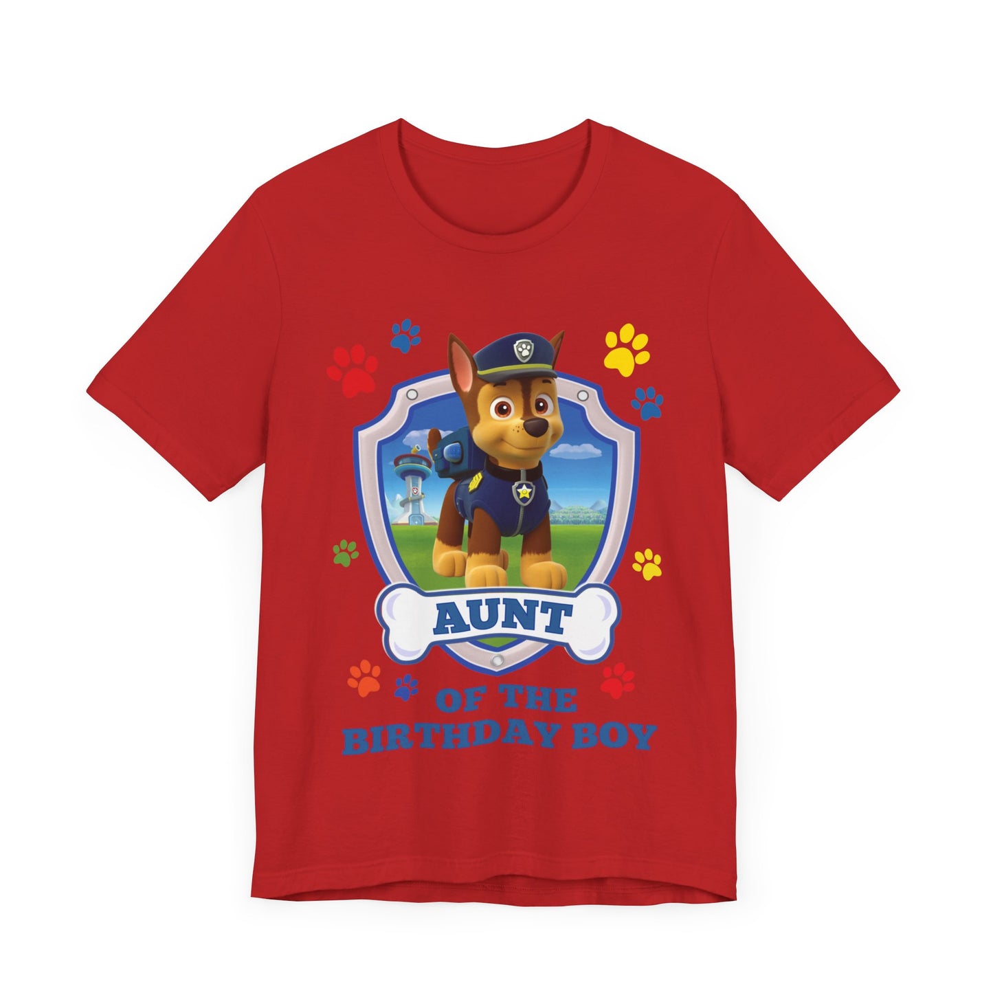 Aunt of the Birthday Boy Jersey Short Sleeve Tee