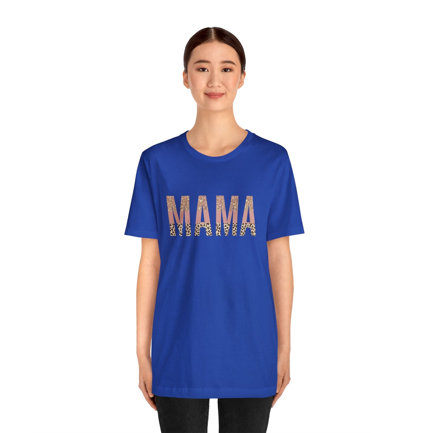 MAMA Leopard print short sleeve tshirt