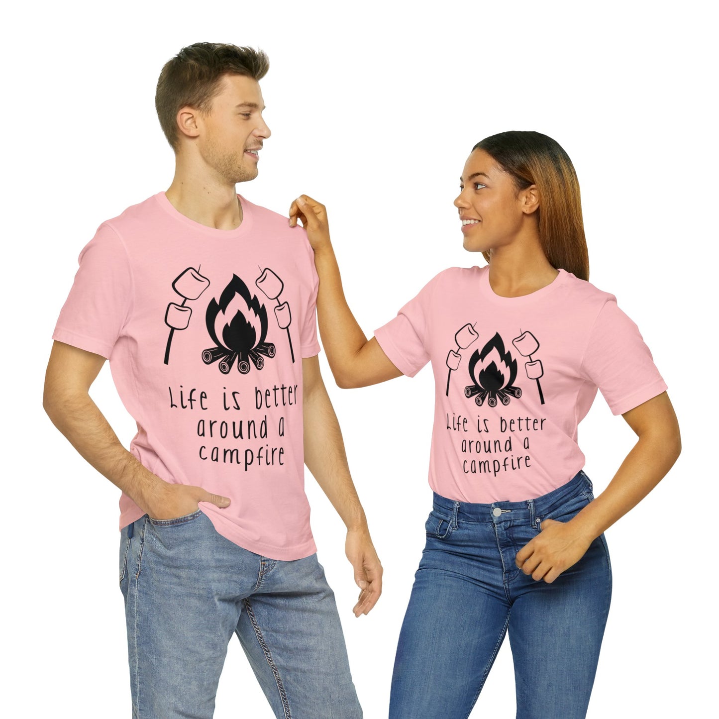 Life is Better around a Campfire Short Sleeve Tshirt
