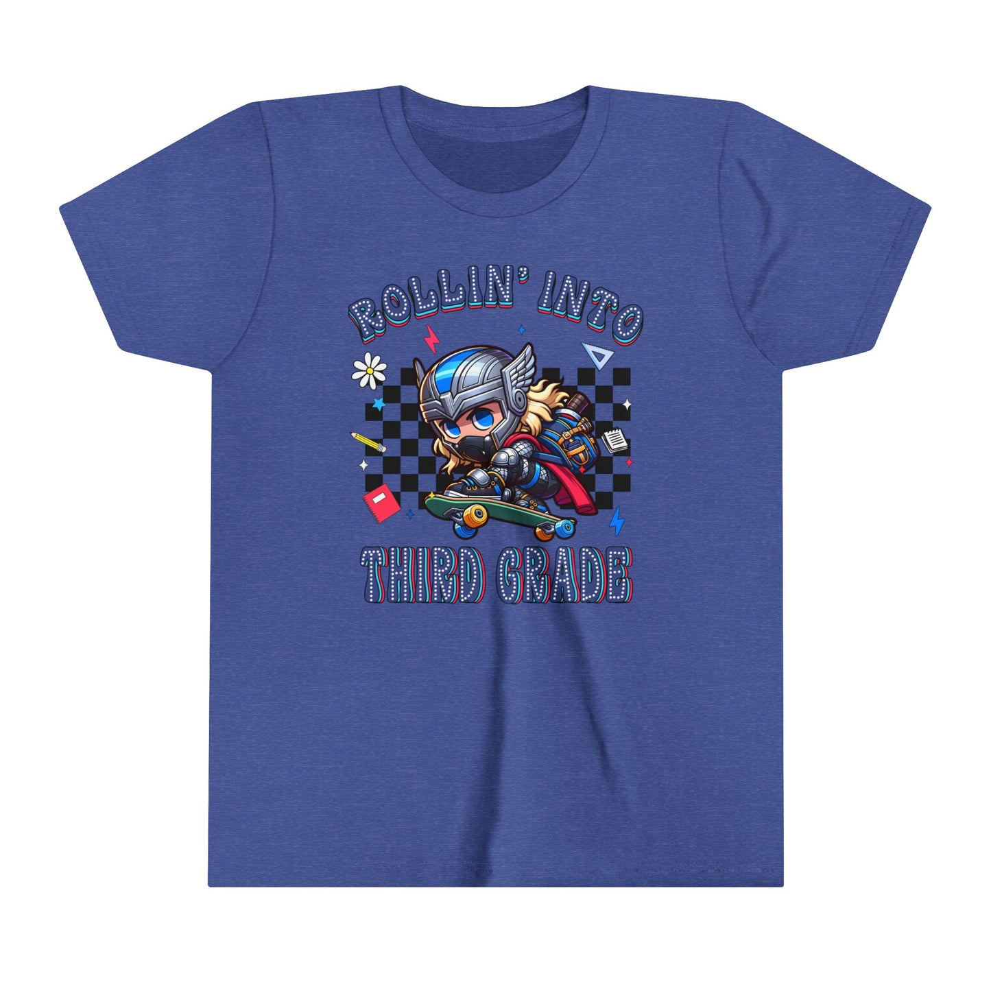 THOR - Rollin' Into 3rd Grade Youth Short Sleeve Tee