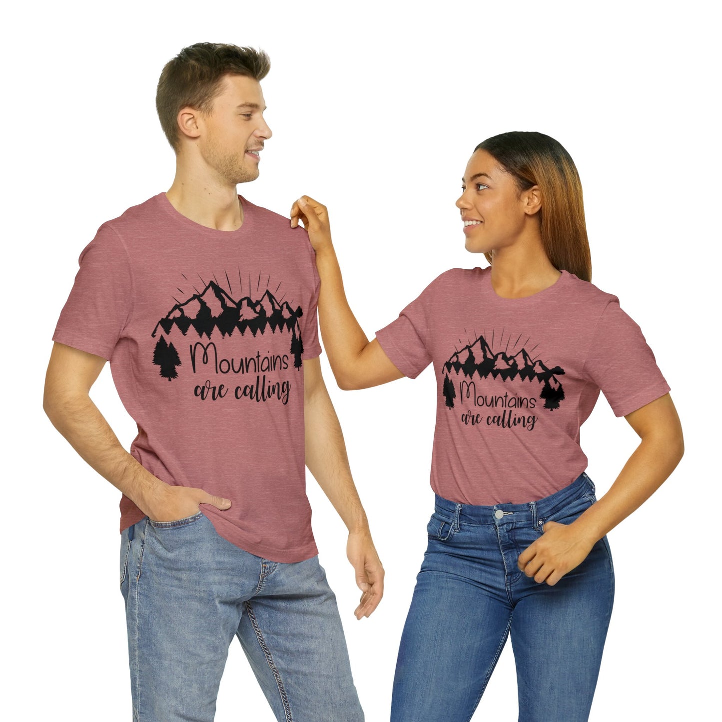 Mountains are Calling Short Sleeve Tshirt