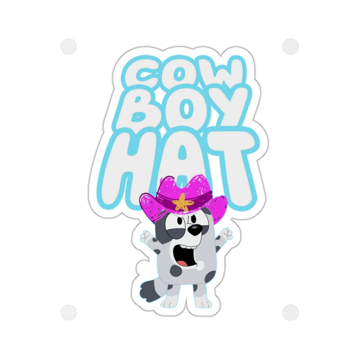 COWBOY HAT - Muffin Kiss-Cut Stickers