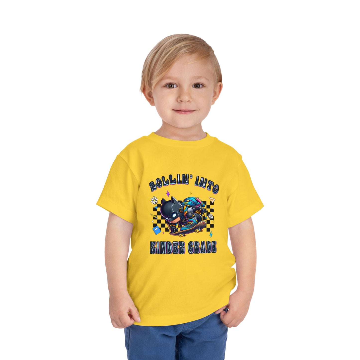 BATMAN - Rollin' Into Kinder Grade Toddler Short Sleeve Tee