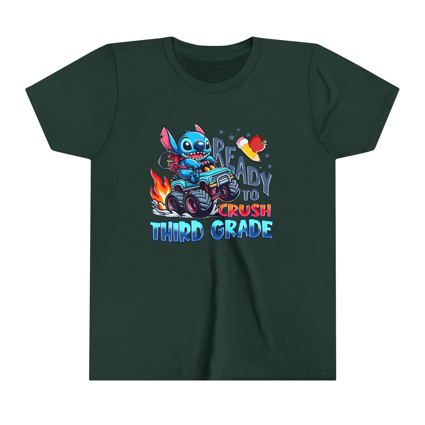 Ready to Crush Third Grade Youth Short Sleeve Tee