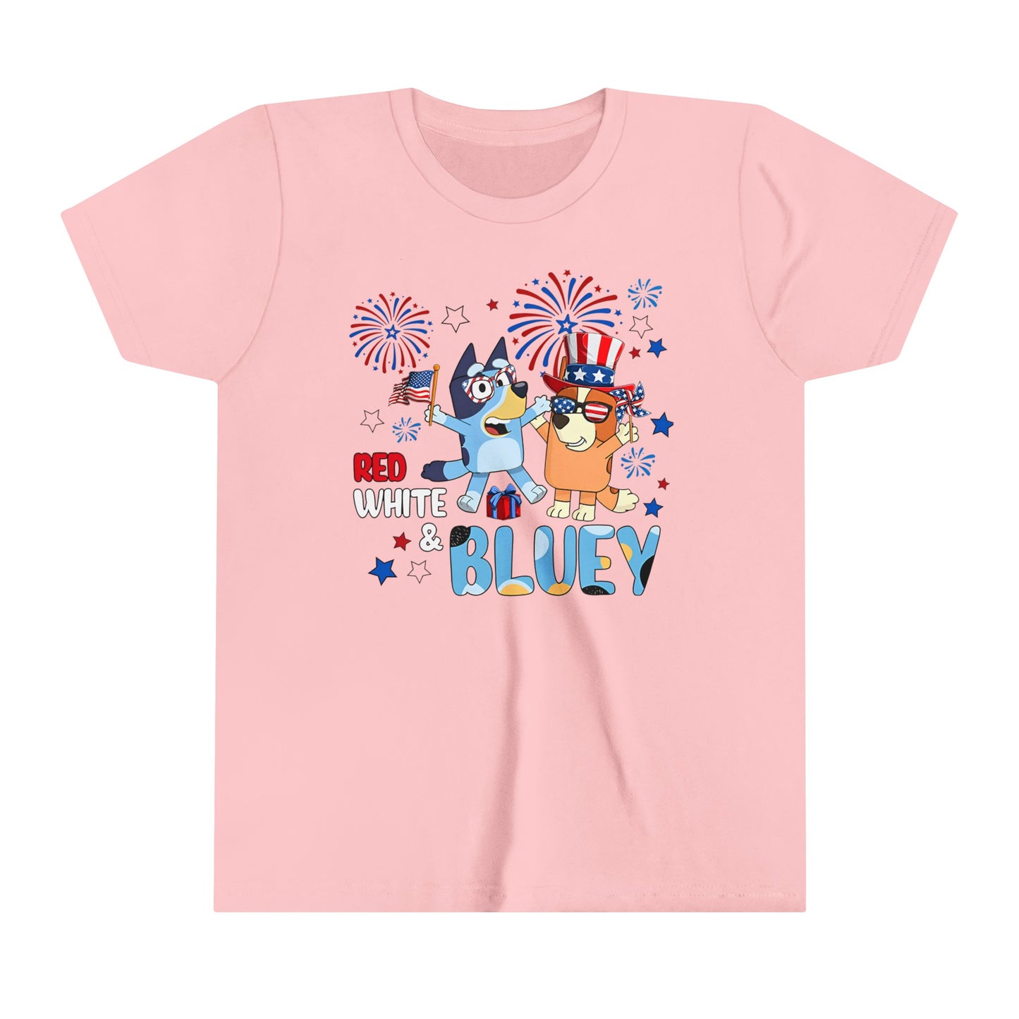 Red, white & Bluey Youth Short Sleeve Tee