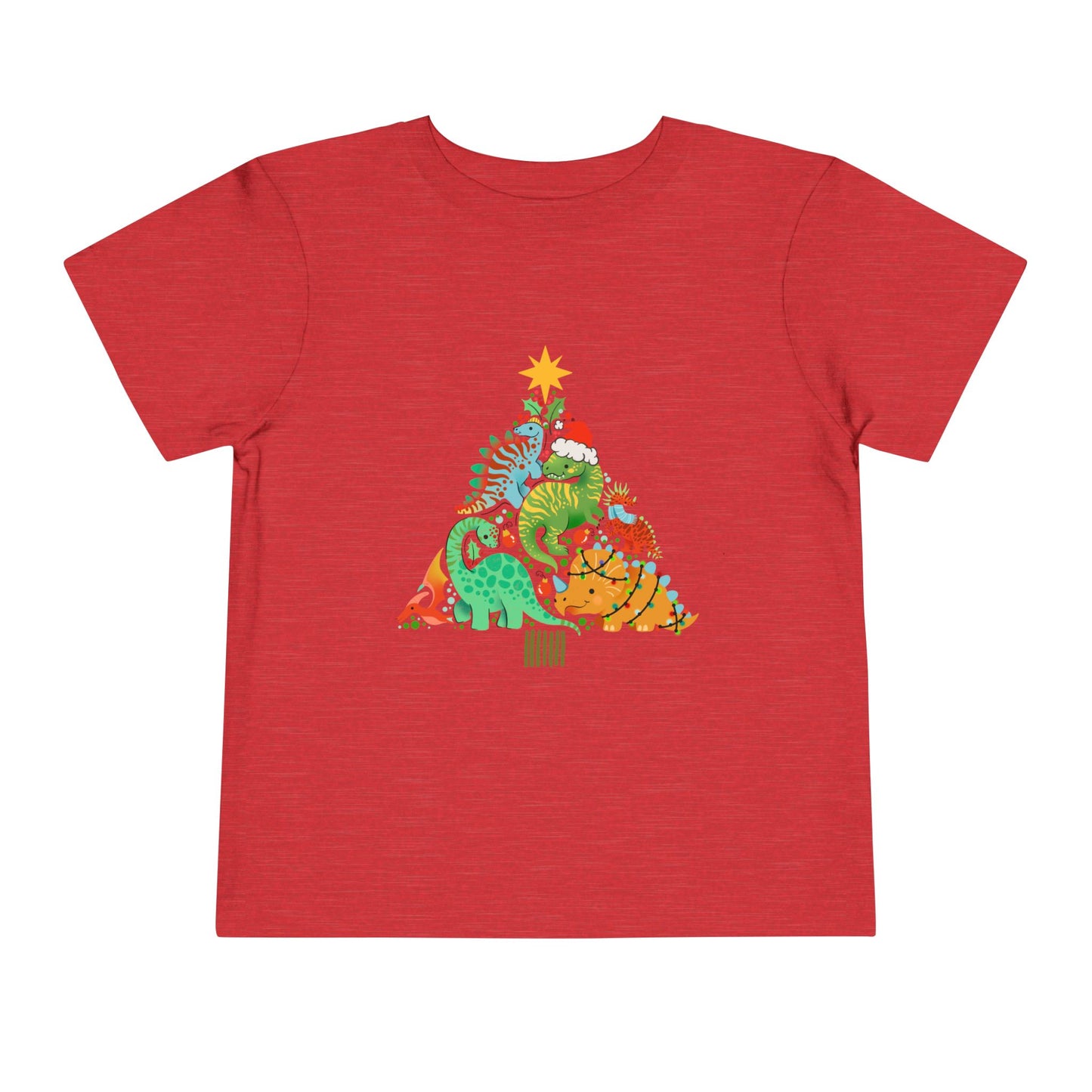 Dino christmas Toddler Short Sleeve Tee