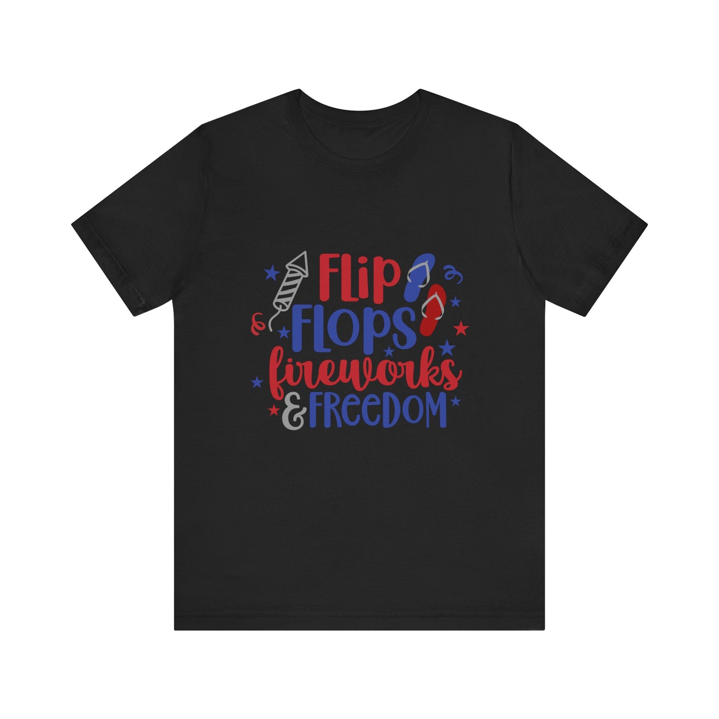 Flip Flops & Fireworks Jersey Short Sleeve Tee