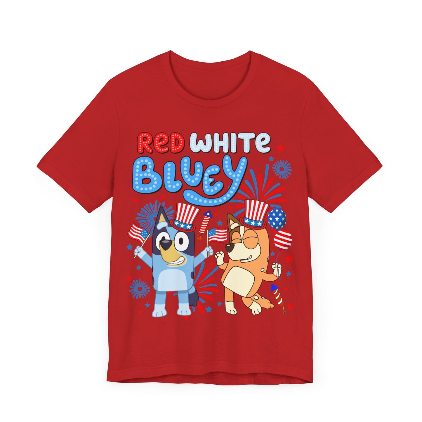 Red, White & Bluey Jersey Short Sleeve Tee