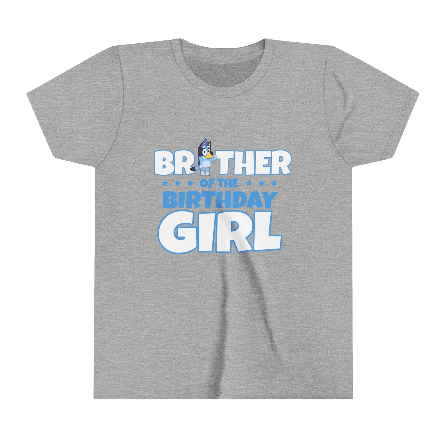Bluey Brother of the birthday girl Short sleeve youth Tshirt