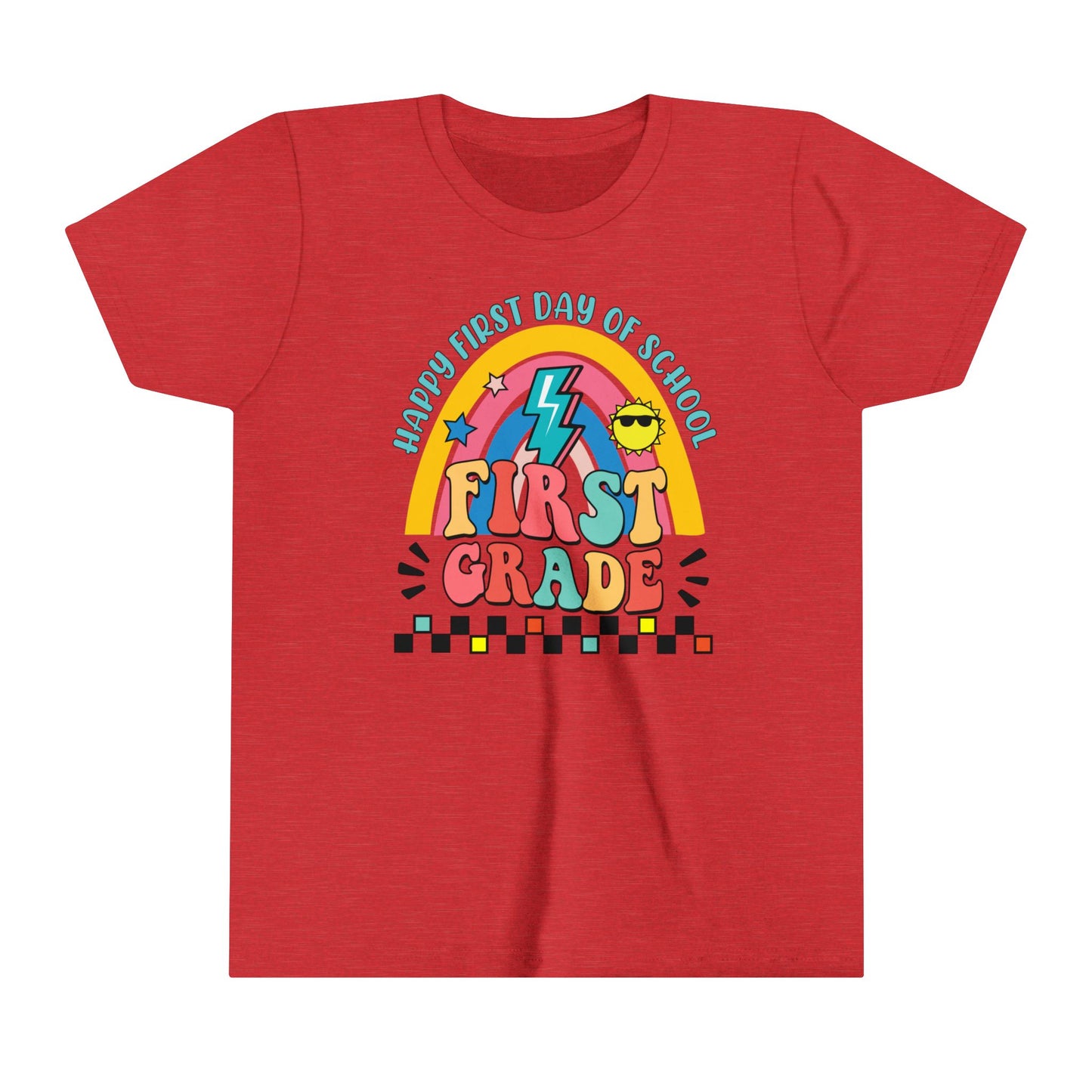 Happy First Day of School - 1st Grade Youth Short Sleeve Tee