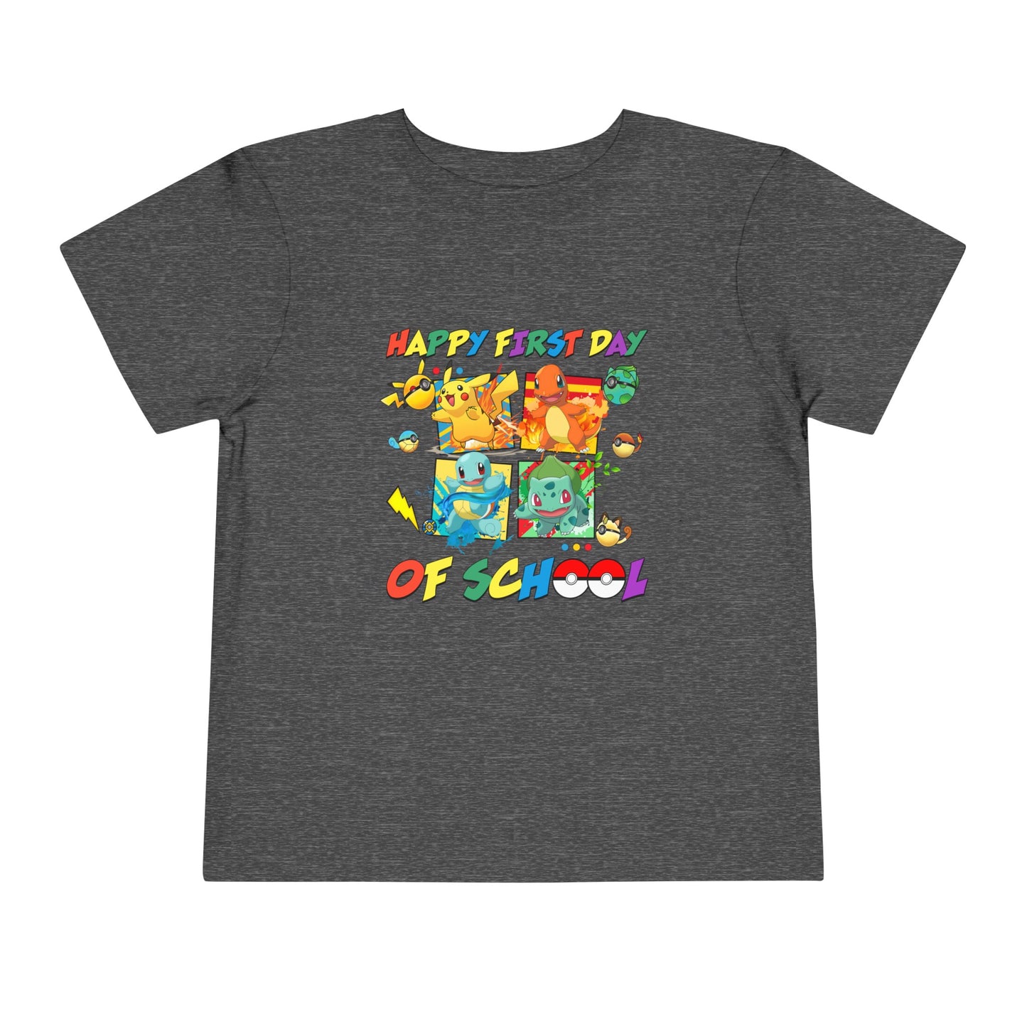 Happy First Day of School Toddler Short Sleeve Tee