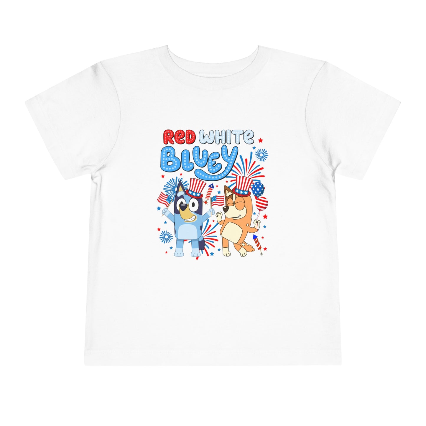 Red, White & Bluey Toddler Short Sleeve Tee