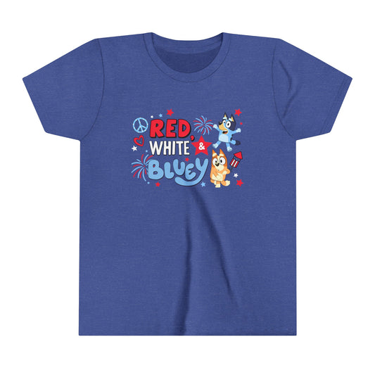 Red, White & Bluey Youth Short Sleeve Tee