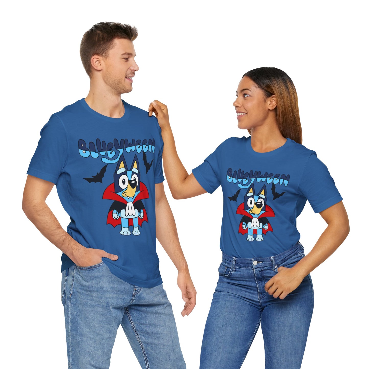 Blueyween "Blue Vampire" (front and back) Jersey Short Sleeve Tee