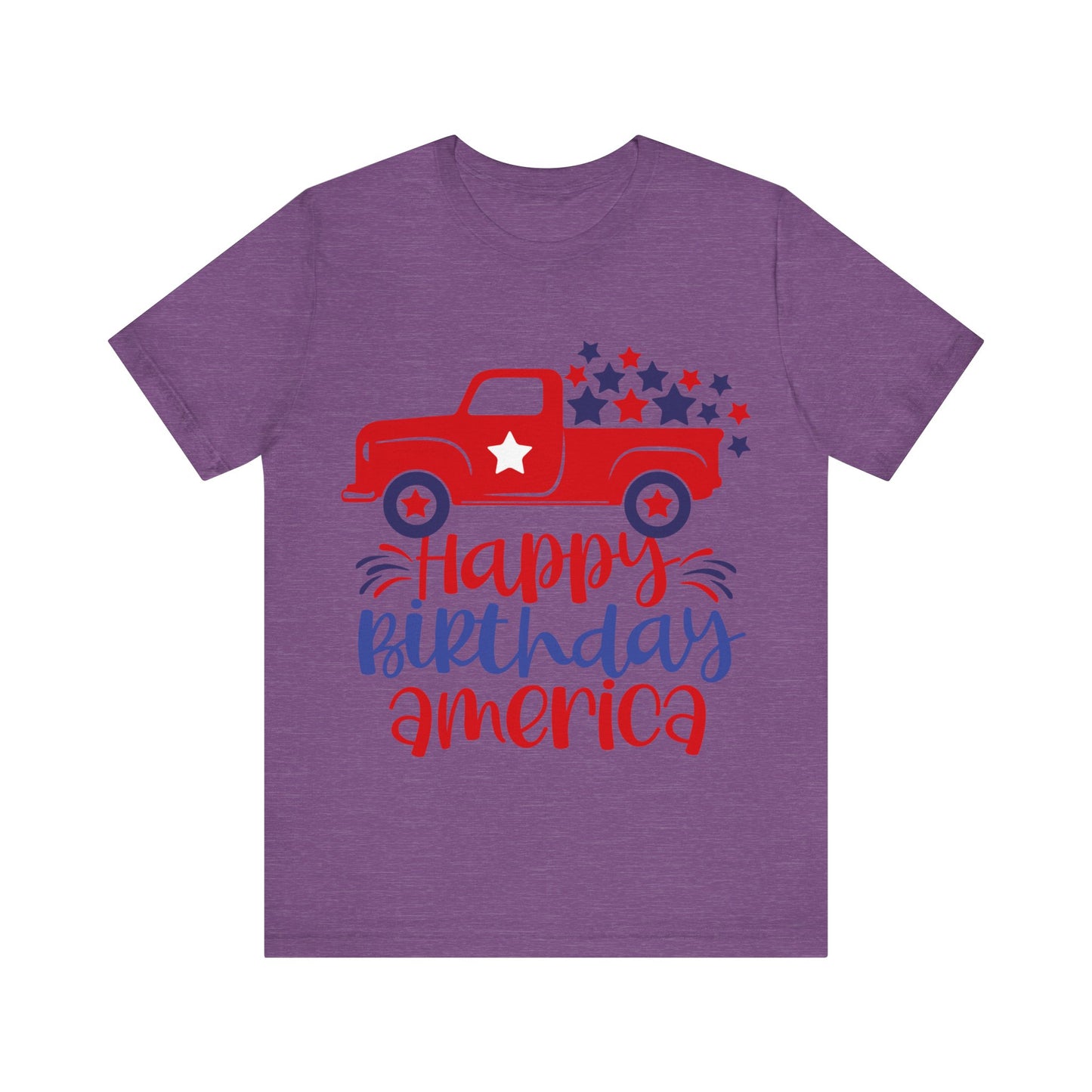 Happy Birthday America Jersey Short Sleeve Tee