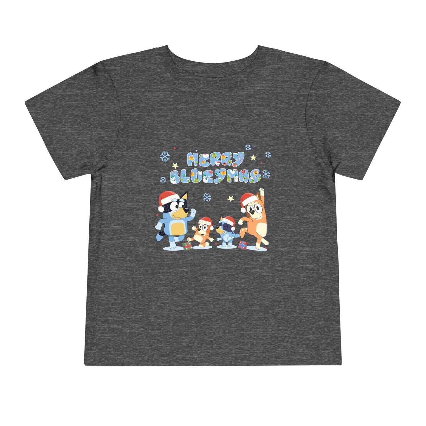 Merry Blue-y-mas Toddler Short Sleeve Tee