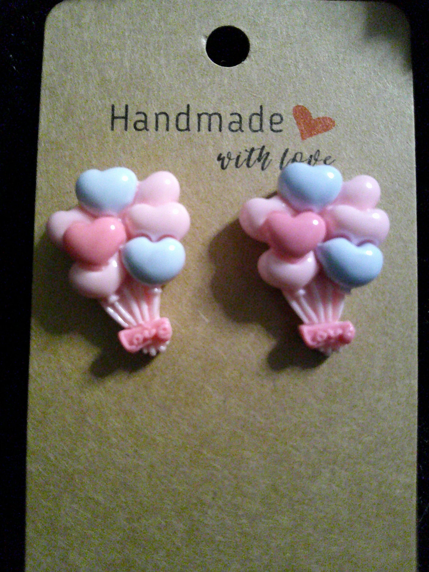 Pink/blue LOVE balloons