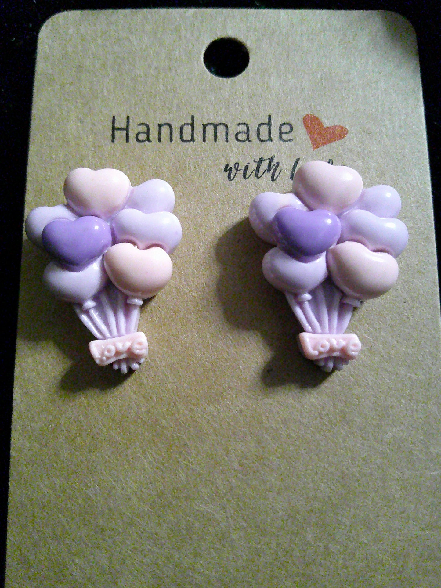 Purple/pink LOVE balloons