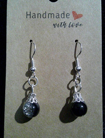 Black/clear drop