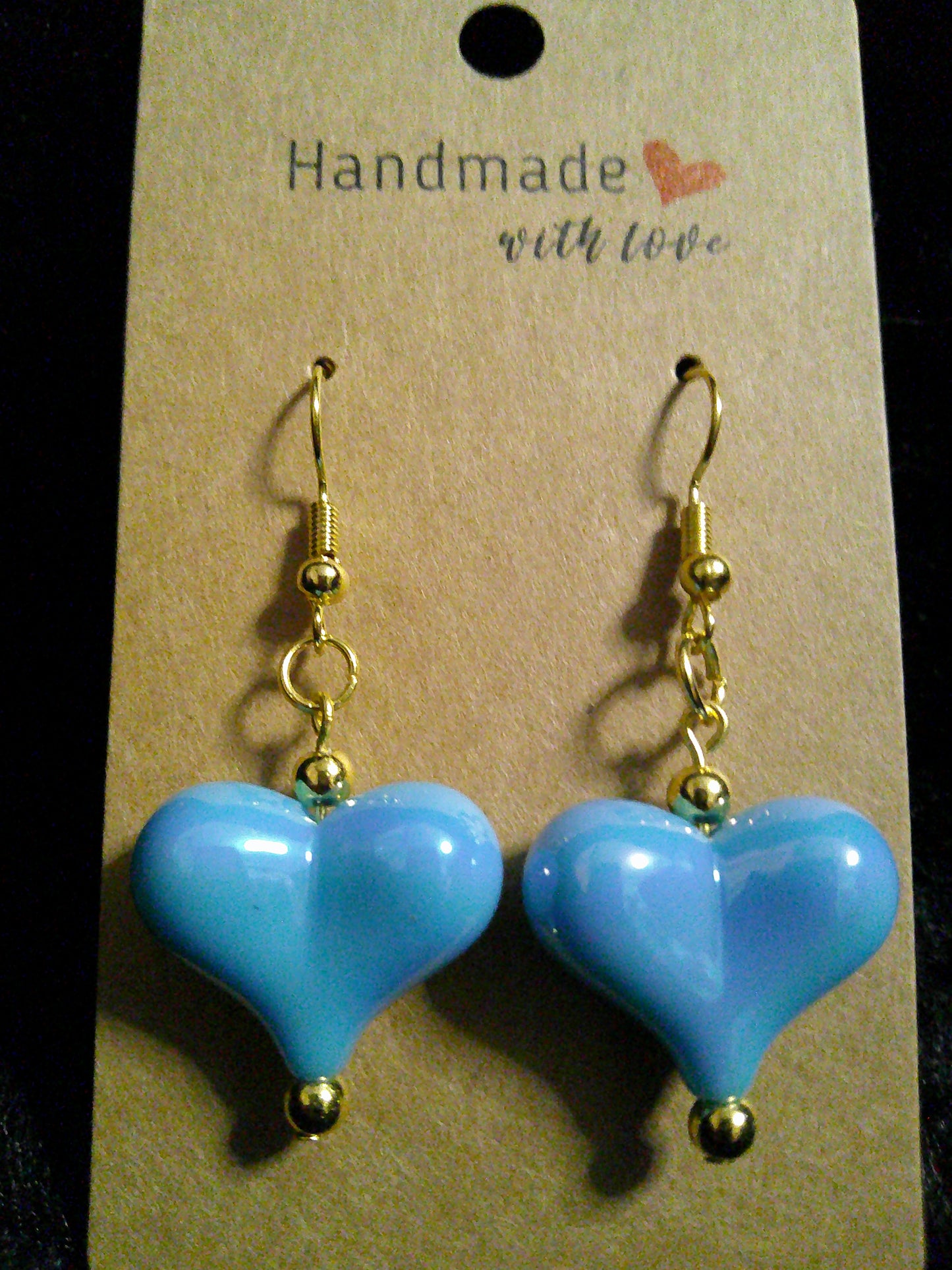 Blue bead heart