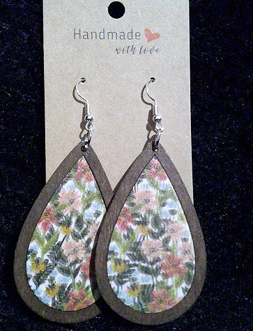 Boho watercolor teardrop